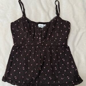 Hollister Babydoll Floral Tank